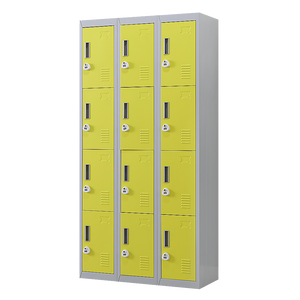 12-Door Locker for Office | Gym | Shed | School | Home Storage | 3-Digit Combination Lock