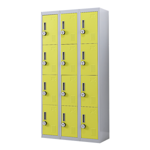 12-Door Locker for Office | Gym | Shed | School | Home Storage | 4-Digit Combination Lock