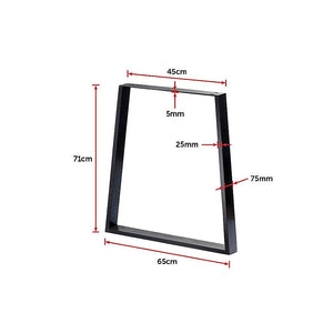Trapezium Shaped Table Bench Desk Legs | Retro Industrial Design | Fully Welded