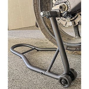 Motorcycle Rear Stand | Heavy-Duty Motorbike Lift | Paddock Carrier Fork Stand