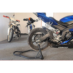 Motorcycle Rear Stand | Heavy-Duty Motorbike Lift | Paddock Carrier Fork Stand