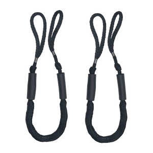 Marine Bungee Dock Line | 4-Pack | Boat Mooring Rope | Anchor Cord Stretchable