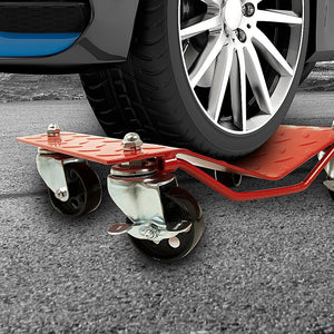Auto Dolly Car Tire Skate Set | 12" x 16" | 6000LB Capacity | 4-Piece Repair Slide Set