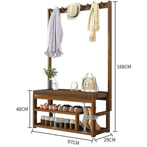 100cm Hallway Bench | Coat Rack Stand | Multifunctional Hall Shelf | Entryway