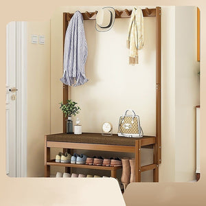 100cm Hallway Bench | Coat Rack Stand | Multifunctional Hall Shelf | Entryway