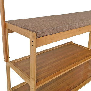 100cm Hallway Bench | Coat Rack Stand | Multifunctional Hall Shelf | Entryway