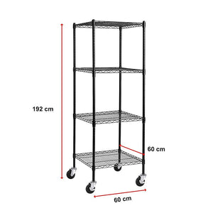 Modular Wire Storage Shelf | 600 x 600 x 1800mm | Steel Shelving