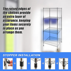 Modular Wire Storage Shelf | 450 x 450 x 1800mm | Steel Shelving