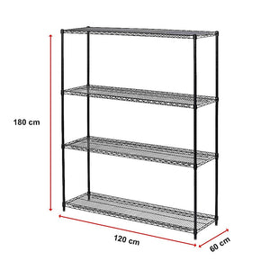 Modular Wire Storage Shelf | 1200 x 600 x 1800mm | Steel Shelving