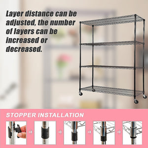 Modular Wire Storage Shelf | 1200 x 600 x 1800mm | Steel Shelving