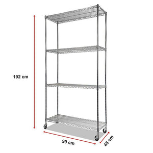 Modular Wire Storage Shelf | 900 x 450 x 1800mm | Steel Shelving