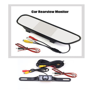 Car Rear View Mirror Camera Kit | 120-Degree Night Vision | Reverse Parking System