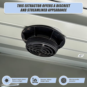 Solar Powered Roof Vent Fan | Loft Ventilator for Boat RV Greenhouse Shed Caravan