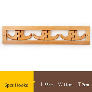 Coat Rack Wall Hanging Hook | Simple Creative Row Bedroom Hanger