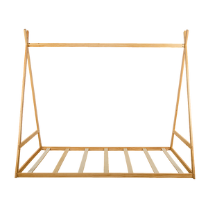 Kids Tent Montessori Toddler Floor Bed | Wooden Bedframe