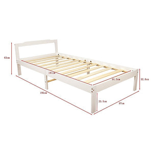Natural Wooden Bed Frame | Home Furniture