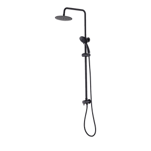 WELS 8" Rain Shower Head Set | Rounded Dual Heads | Faucet | High Pressure | Handheld