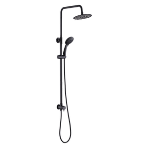 WELS 8" Rain Shower Head Set | Rounded Dual Heads | Faucet | High Pressure | Handheld