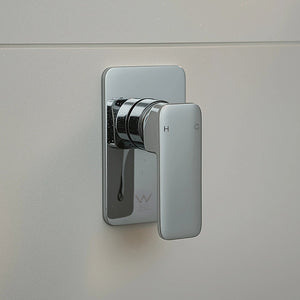 Single Square Shower Bath Mixer Tap | Bathroom | WATERMARK Approved | Chrome