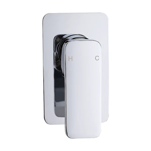 Single Square Shower Bath Mixer Tap | Bathroom | WATERMARK Approved | Chrome