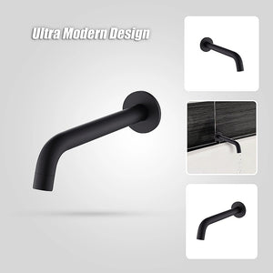 220mm Bath Spout | Matte Black Finish