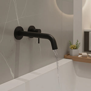 220mm Bath Spout | Matte Black Finish