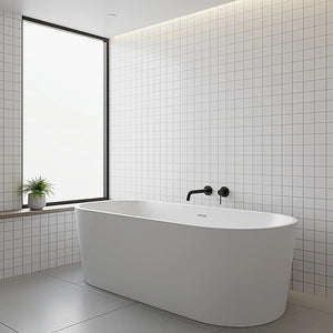 220mm Bath Spout | Matte Black Finish