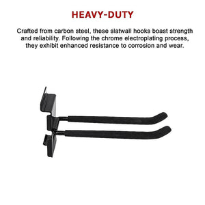 Garage Slatwall Retail Store Display Wall Mount Storage | Double Hooks