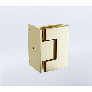 Frameless Swing Bath Panel | 70cm | Brushed Gold Hardware | Contemporary Bathroom Divider