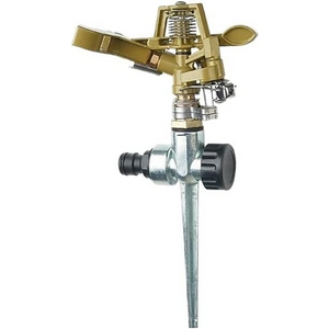 Easy-to-Install Irrigation Sprinkler | 360° Rotating Sprinkler Gun | Zinc Alloy Adjustable Rocker