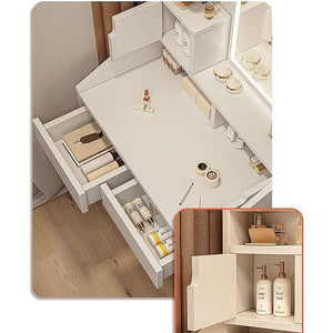 Makeup Vanity Mirror Desk | With LED Lighting | Modern Dressing Table