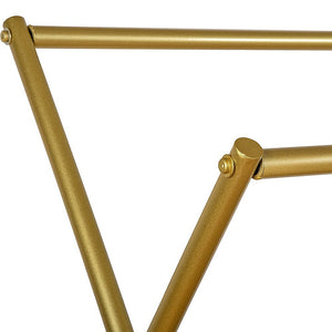 Commercial Clothing Garment Rack | Retail Shop Display | Gold Finish | Heavy-Duty Hanging Rail