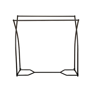 Commercial Clothing Garment Rack | Retail Shop Display | Black Finish | Heavy-Duty Hanging Rail