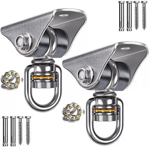 Silent Swing Hanger | Heavy Duty Stainless Steel Swing Hook | with Swivel Bearing