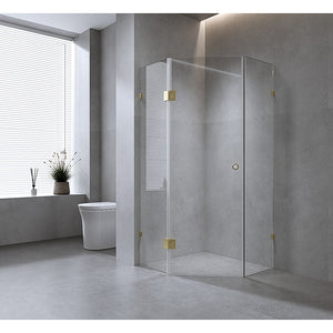 90cm Frameless Diamond Shower Screen