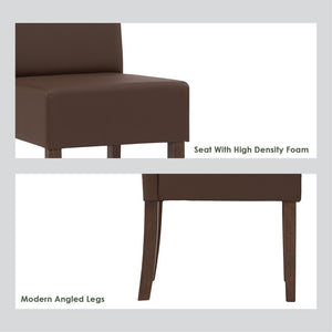 Mesi Dining Chair x2 | Natural Colour Legs | Blue Colour Challis Fabric Upholstery