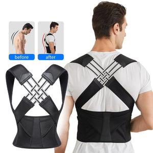 NNEOBA Back Brace Posture Corrector for Men | Adjustable Full Back Support
