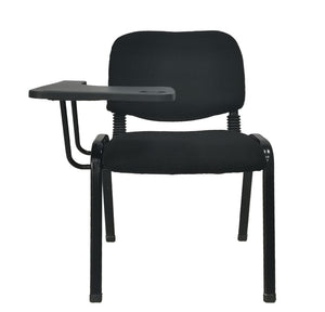 NNECN Lecture Chair with Table Top for Classroom | Lecture | Training | Conference (Set of 6 - Black)