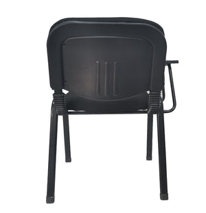 NNECN Lecture Chair with Table Top for Classroom | Lecture | Training | Conference (Set of 6 - Black)