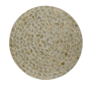 Cancun Shell Stool/Table | Handmade Decorative Accent | Coastal Inspired Furniture