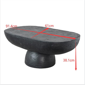 Black is Back Cement Coffee Table | Industrial Design