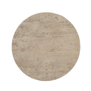 Logan Round Side Table | Cement Finish | Industrial Modern Accent Furniture