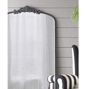 Ornate Metallic Floor Mirror | Elegant Design