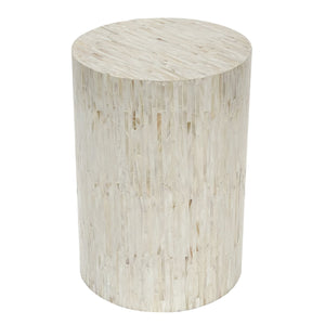 Alpine Mother of Pearl Hand Made Stool | Side Table