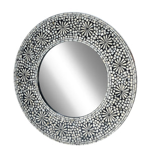 Swirl Mother of Pearl Handmade Mirror | Elegant Detail