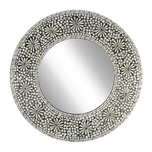 Swirl Mother of Pearl Handmade Mirror | Elegant Detail