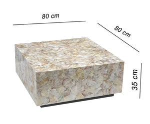 Cluster Mother of Pearl Hand Made Coffee Table | Timeless Design