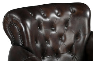 Chocolate Leather Armchair