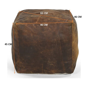 Vintage Leather Ottoman