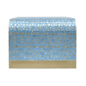 Mother of Pearl Mediterranean Breeze Low Profile Coffee Table | Serene Style